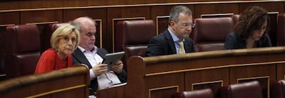 Díez, Gorriarán, Anchuelo y Lozano, en el Congreso.