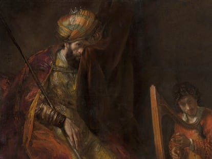 'Saúl y David' (1650-1655), de Rembrandt, expuesto en la Galería Real de Pinturas Mauritshuis de La Haya.
