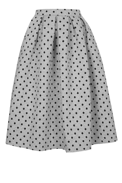 Falda con lunares de Topshop (72 euros).