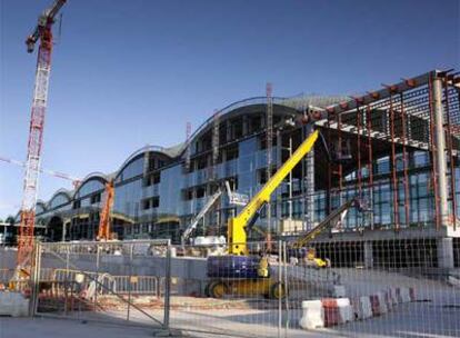 La nueva imagen de las obras de la nueva terminal deL&#39;Albert.