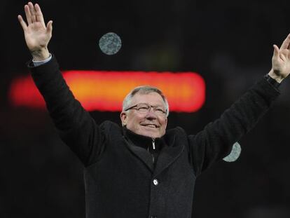 Ferguson, tras un partido ante el Aston Villa en abril pasado.