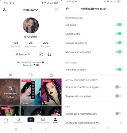 Pasos de TikTok