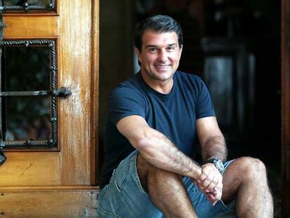 Joan Laporta, durante la entrevista.