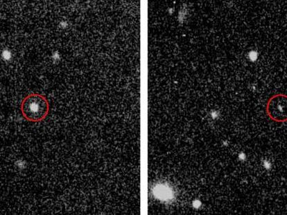 El estallido de rayos gamma GRB050904, cada vez menos brillante, observado en infrarrojos.