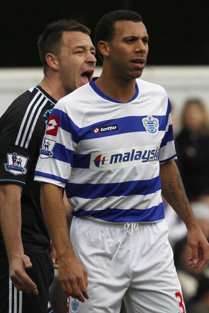 Terry y Ferdinand, durante el partido.