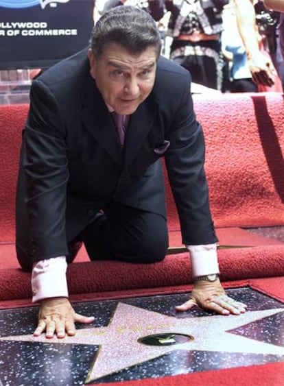 Kreutzberger, en el paseo de La Fama, en Hollywood.