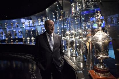 Jorge Pinto da Costa, en el museo del estadio do Dragão, en Oporto.