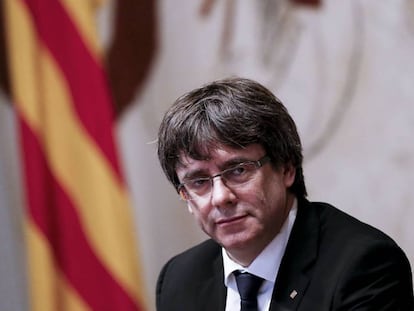 Carles Puigdemont, presidente da Generalitat.