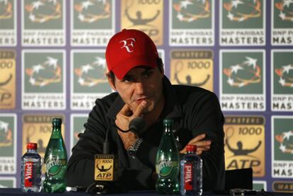 Federer, durante la rueda de prensa ofrecida en París.