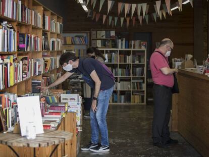 La llibreria Calders de Barcelona al juliol, després de reobrir les portes per la pandèmia.