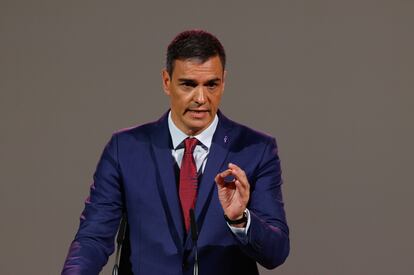 Pedro Sánchez, el lunes en un acto en el Ateneo de Madrid.