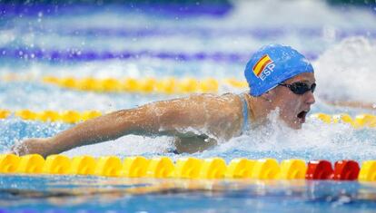Mireia Belmonte, oro en 200 mariposa en los Europeos de Berlín.