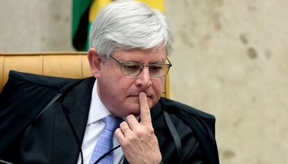 Rodrigo Janot en la Suprema Corte en Brasilia.
