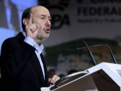 El secretario general del PSOE, Alfredo Pérez Rubalcaba. EFE/Archivo