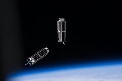 The CubeSats of the Japanese satellite 'NanoRacks'