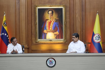 Gustavo Petro y Nicolas Maduro