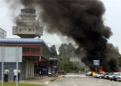 Imagen del lugar de la explosión.