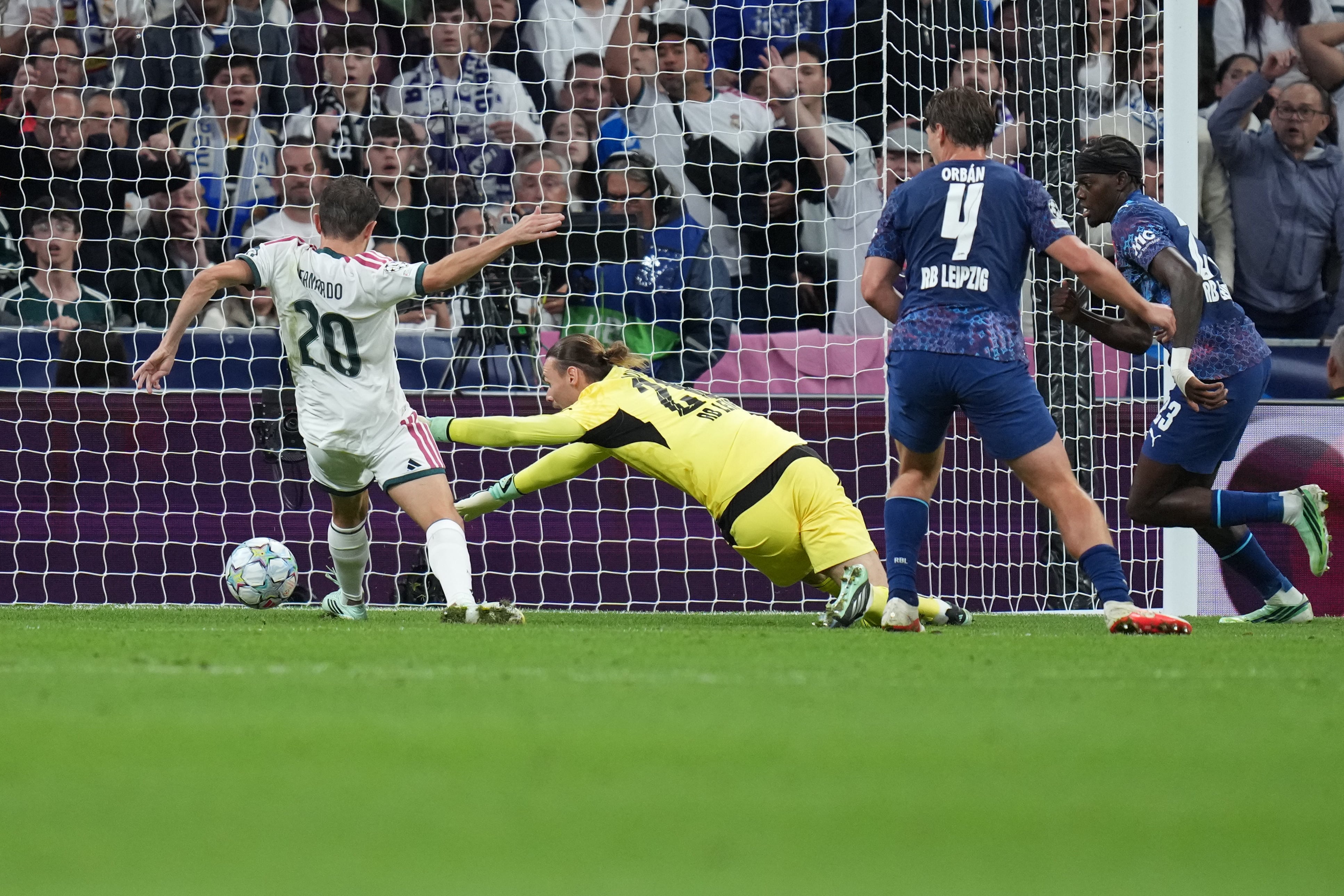 Real Madrid - Leipzig en directo | Bernardo Silva adelanta al Madrid antes del descanso