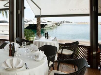 Restaurante Flanigan, en el muelle de Puerto Portals (Mallorca).
