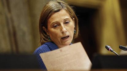 La presidenta del parlament català, Carme Forcadell.