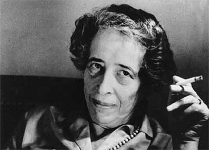 La filósofa Hannah Arendt (1906-1975).