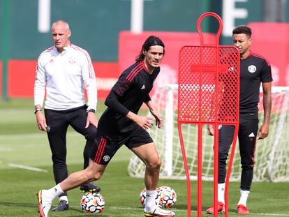 El uruguayo Cavani, con el Manchester United.