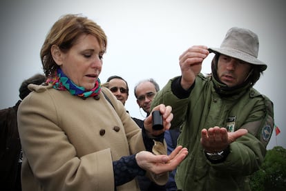 María Bayo, en uno de los actos ecológicos del festival.