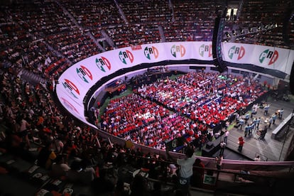La asamblea del PRI en Mérida (Estado de Yucatán), en febrero de 2024.