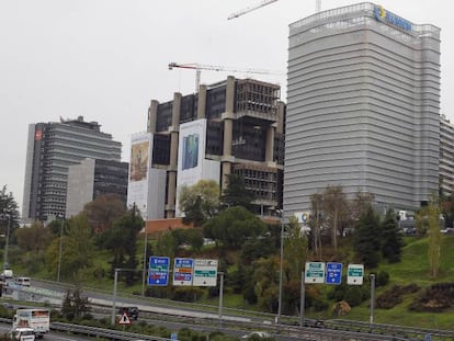 Edificio Torre 30 de Madrid, propiedad de Hispania y ocupada por Ilunion.