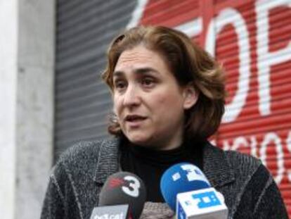 La portavoz de la Plataforma de Afectados por la Hipoteca (PAH), Ada Colau. EFE/Archivo