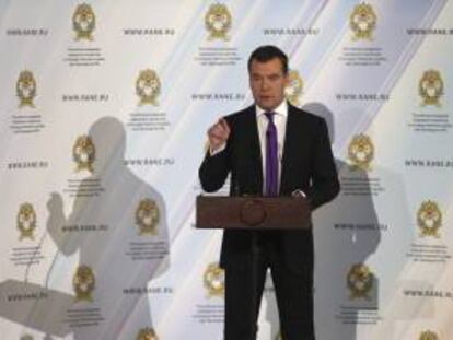 El primer ministro ruso, Dmitri Medvédev. EFE/Archivo