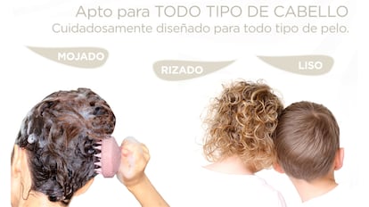 Este cepillo masajeador de cuero cabelludo mejora la salud de la melena.