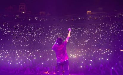 La banda valenciana Zoo, en el concierto de la plaza de toros de Valencia de 2019. 