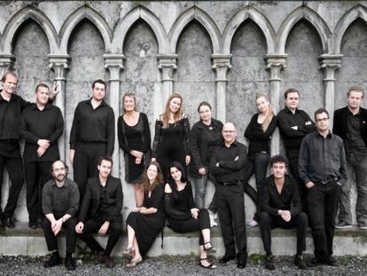 Los miembros del Collegium Vocale Gent.
