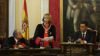 Toma de posesión de Teresa Fernández de la Vega como presidenta del Consejo de Estado. 