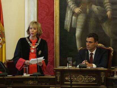 Toma de posesión de Teresa Fernández de la Vega como presidenta del Consejo de Estado. 