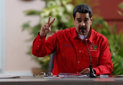 El mandatario venezolano, Nicolás Maduro, el pasado domingo en Caracas.