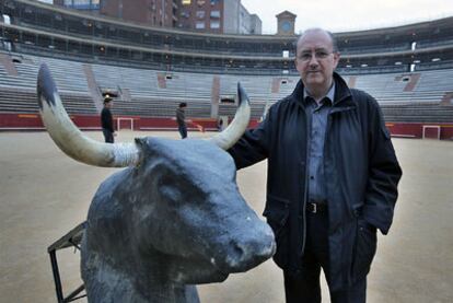 Vicente Sobrino, en la plaza de toros de Valencia.