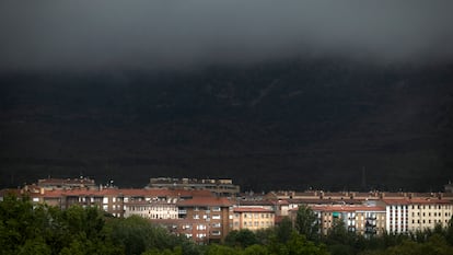 Storm over Pamplona, this Saturday.