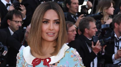 La actriz Salma Hayek en el &uacute;ltimo festival de Cannes.