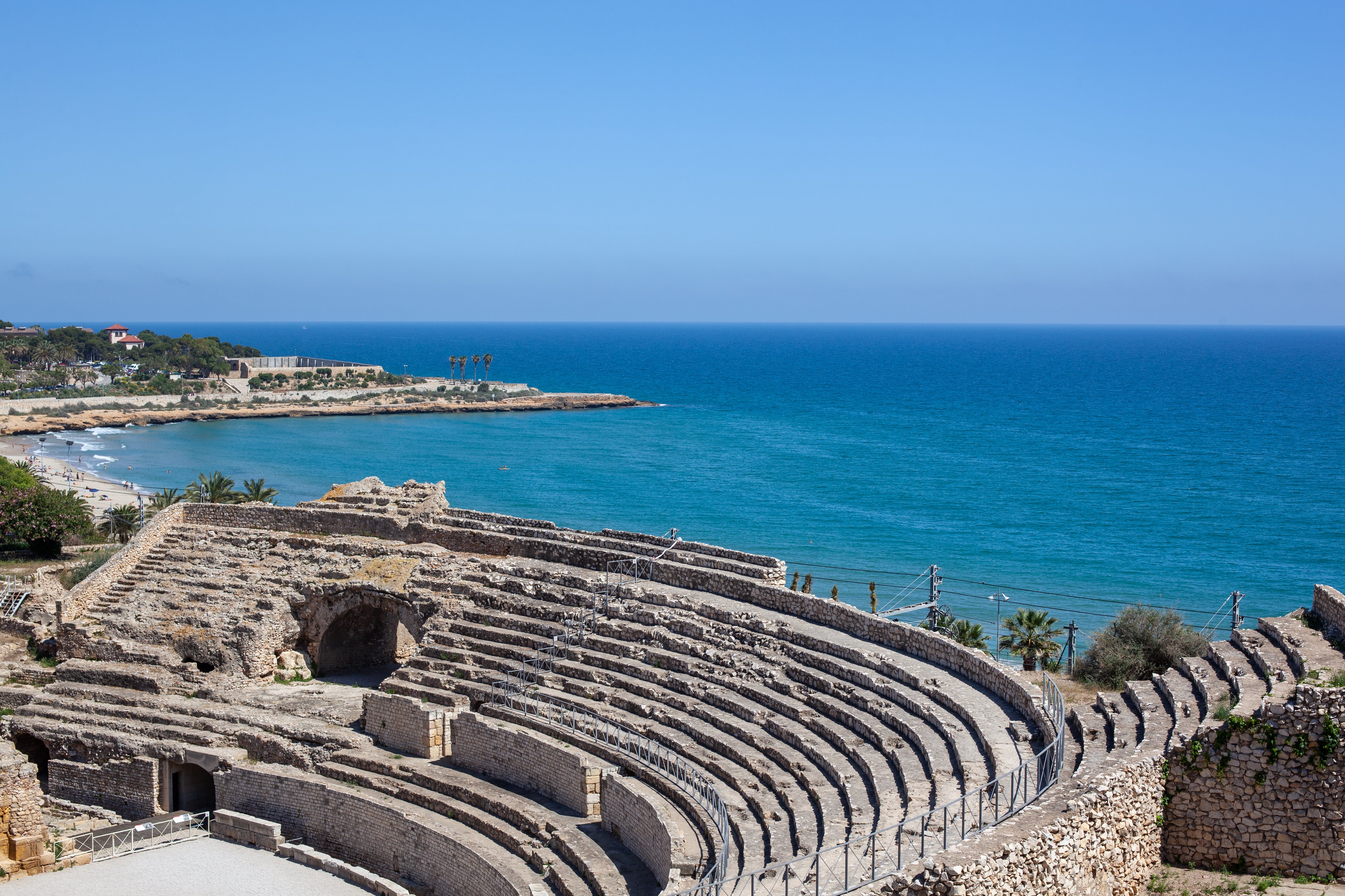 El famoso anfiteatro romano de Tarragona, declarado patrimonio mundial por la Unesco. 