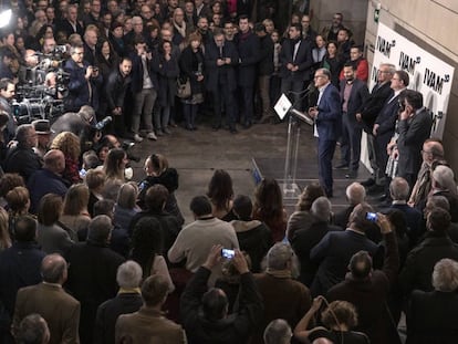 Presentación de la gala de los 30 años del Institut Valencià d’Art Modern con la inauguración de la exposición 'Tiempos convulsos'.