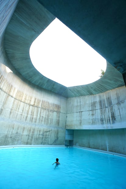 La llamada piscina de la calma del Balneario Panticosa. 