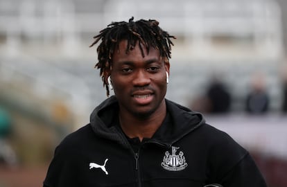 Christian Atsu, desaparecido en el terremoto, en 2020.