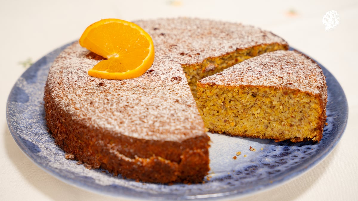 Bizcocho de almendra y mandarina en versión rápida
