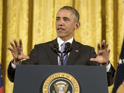 Barack Obama, este miércoles en la Casa Blanca.