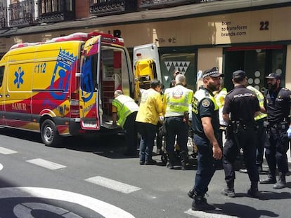 Polic&iacute;as municipales y nacionales en una imagen de archivo.