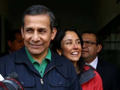 El expresidente de Per&uacute; Ollanta Humala y su esposa Nadine Heredia.