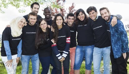 Ganadores de la s&eacute;ptima edici&oacute;n de los Premios j&oacute;venes emprendedores sociales de la Universidad Europea.