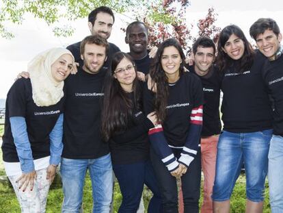 Ganadores de la s&eacute;ptima edici&oacute;n de los Premios j&oacute;venes emprendedores sociales de la Universidad Europea.